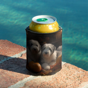 Porta-lata Sheepdog Inglês Puppy Autumn Delight Pumpkin