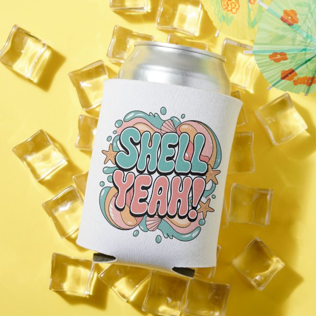 Porta-lata Shell Sim! Praia (Verão in situ)