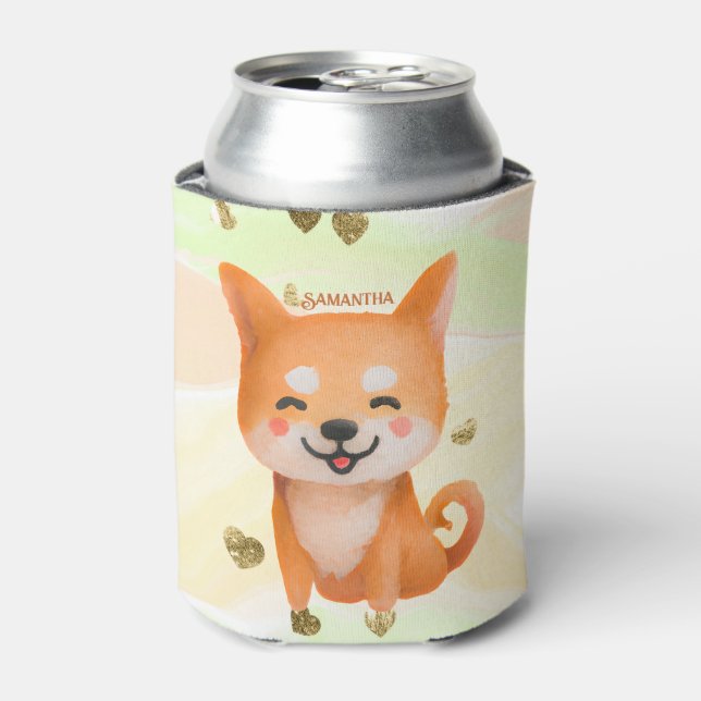 Porta-lata Shiba Inu, Um Sorriso Bonito (Can Front)
