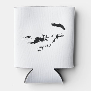 Porta-lata Silhouette das Ilhas Virgens Britânicas