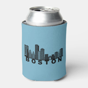 Porta-lata Silhueta da Paisagem de Boston 