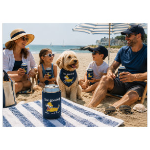 Porta-lata Silhueta de Cachorro Engraçado Roupa de Lobsterman