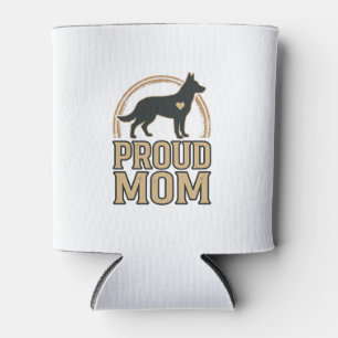 Porta-lata Silhueta de Cachorro Mãe Orgulhosa Design Vetorial