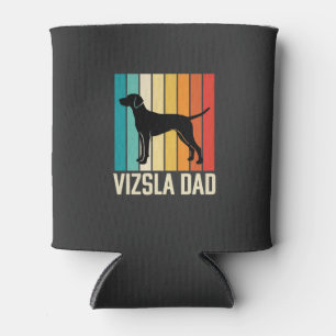 Porta-lata Silhueta de Cachorro Pai Vizsla Retro