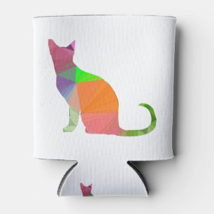 Porta-lata Silhueta de Gato Low Poly