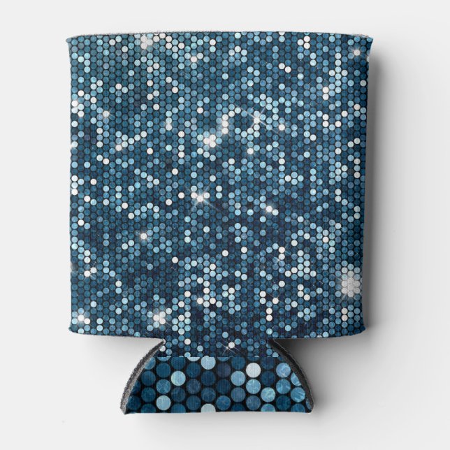 Porta-lata Silver Sparkle: Sonhos de Sequência Glittering (Frente)