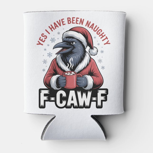 Porta-lata Sim, Eu Fui Travesso F-Caw-F Engraçado Natal  (Frente)
