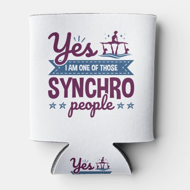 Porta-lata Sim, sou uma daquelas Pessoas Sincro Nadando (Frente)