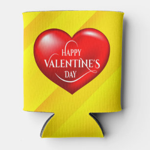 Porta-lata Símbolo de Amor Vermelho 3d Formatado pelo Coração