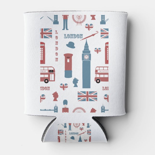 Porta-lata Símbolos de Londres (Frente)