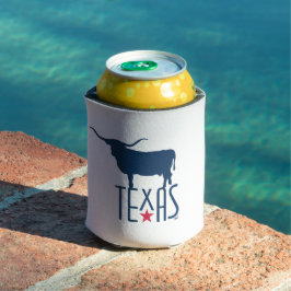 Porta-lata Símbolos do Texas, Longhorn, marinho