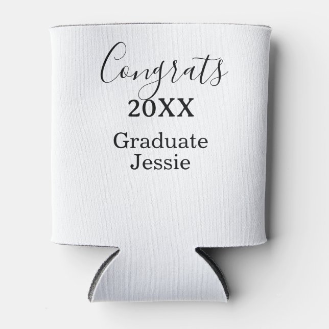 Porta-lata Simple graduation congratulations minimal add clas (Frente)
