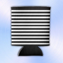 Porta-lata Simples Black and White Stripes |