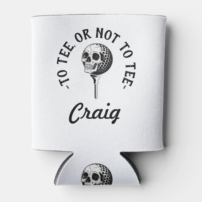 Porta-lata Simples citação de Golfer Engraçado Personalizado (Frente)