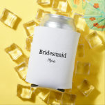 Porta-lata SIMPLES MINIMAL adicione seu nome bridesmaid perso<br><div class="desc">design</div>