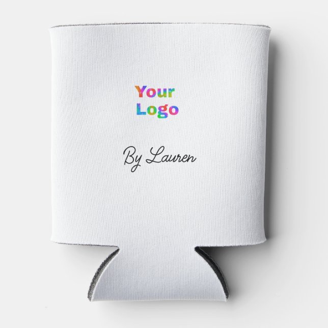 PORTA-LATA SIMPLES MÍNIMO ADICIONE SEU LOGO TEXTO PERSONALIZA (Frente)