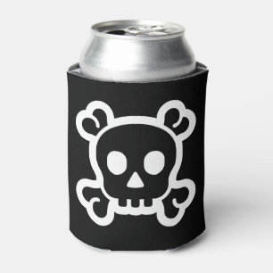 Porta-lata Simples símbolos / ícones - SKULL & BONES + idei