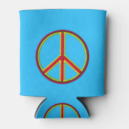 Porta-lata Sinal de Paz Azul para Lata Resfriada