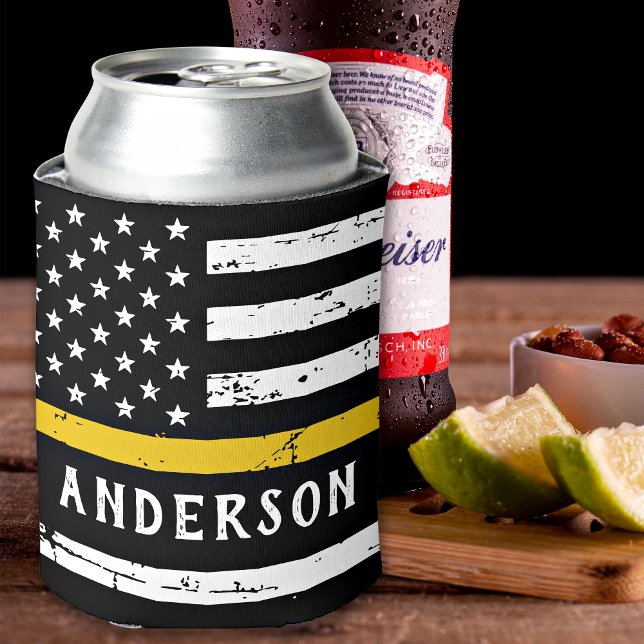 Porta-lata Sinalizador de Linha Dourada Fina Personalizada do (Criador carregado)