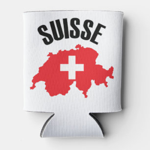 Porta-lata Sinalizador de Mapa de Suiça do Suisse