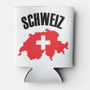 Porta-lata Sinalizador de Mapa de Suiça Schweiz