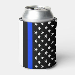 Porta-lata Sinalizador de Polícia de Linha Azul Fino