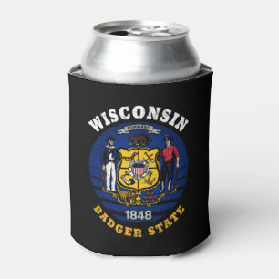 PORTA-LATA SINALIZADOR DO ESTADO DO WISCONSIN BADGER