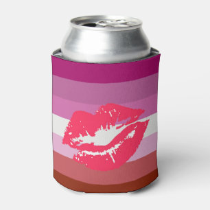 Porta-lata Sinalizador do Orgulho Lésbico Lipstick