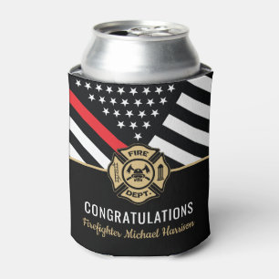 Porta-lata Sinalizador Thin Red Line da Academia de Bombeiros