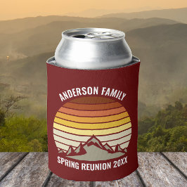Porta-lata Sindicato Personalizado Da Família Sunset Mountain