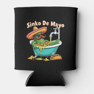 Porta-lata Sinko de Mayo"Cinco engraçados de Mayo Cactus