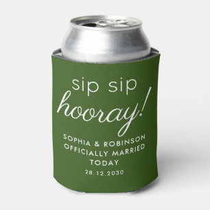 Porta-lata Sip Sip Hooray Casamento Favorece Floresta Verde E