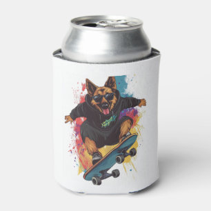 Porta-lata Skater Shepherd � Cão Legal do skate