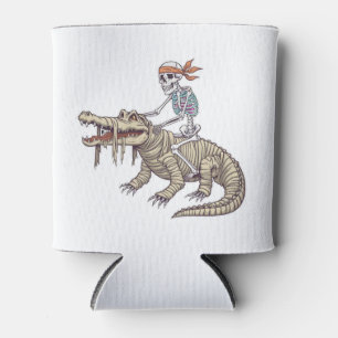 Porta-lata Skeleton Crocodilo de Halloween mummy