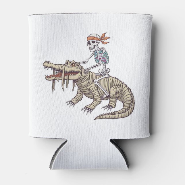 Porta-lata Skeleton Crocodilo de Halloween mummy (Frente)