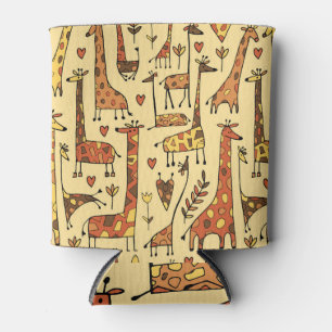 Porta-lata Sketch Giraffe, Design De Diversão Sem Olho.