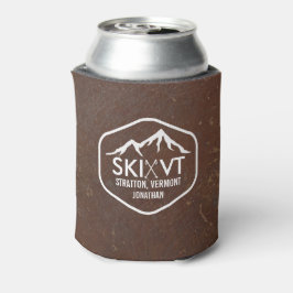 Porta-lata Ski Vermont Stratton Stowe Killington Faux Leather