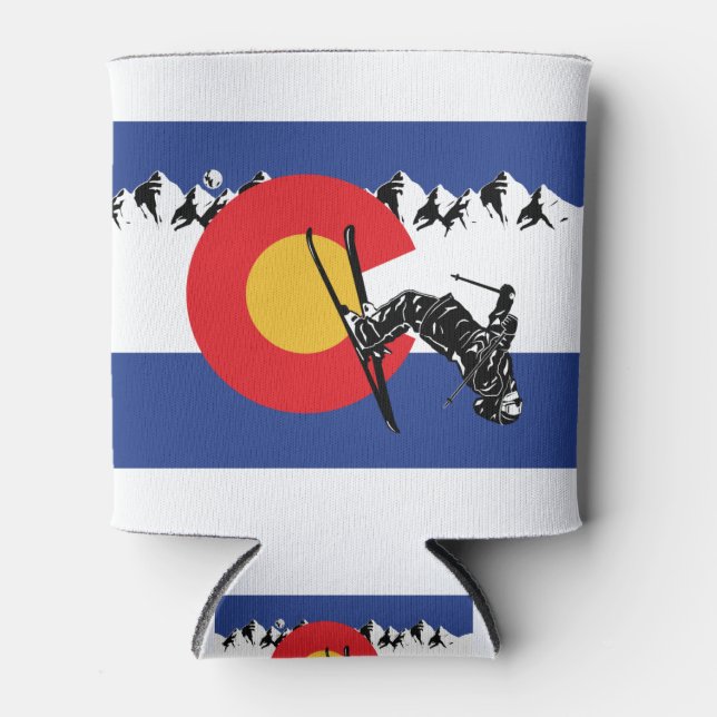 Porta-lata Skier-in — Colorado-Flag (Frente)