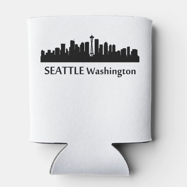 Porta-lata Skyline de paisagem urbana de Seattle (Traseira)