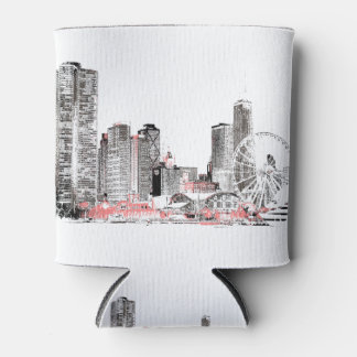 Porta-lata Skyline Modern Chicago