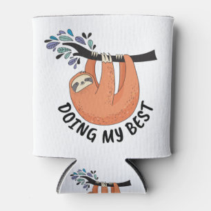 Porta-lata Sloth fazendo o meu melhor