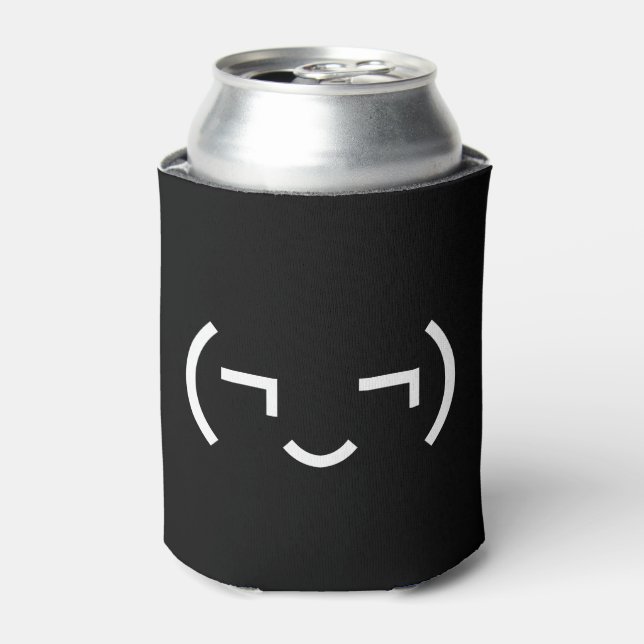 Porta-lata Smug Emoticon (‿) (Can Front)