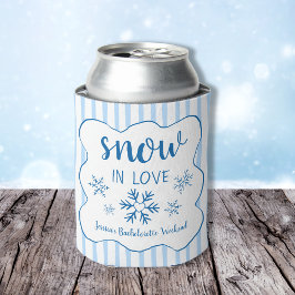 Porta-lata Snow In Love Winter Bachelorette Party