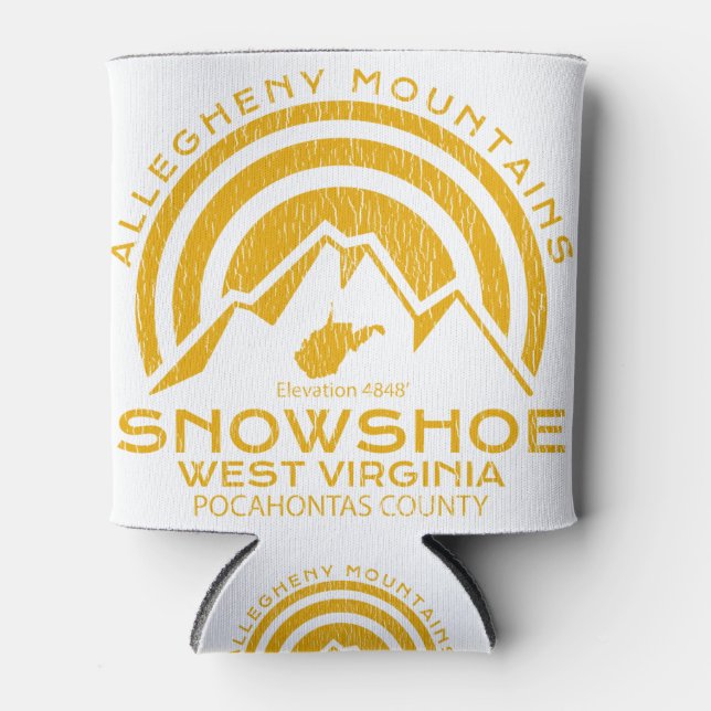 Porta-lata Snowshoe West Virginia Mountain (Frente)