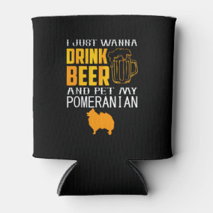 Porta-lata Só Quero Cerveja E Pet Minha Pomerânia