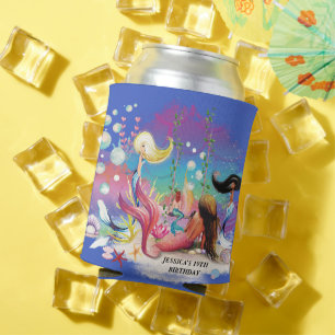 Porta-lata Sob O Mar De Turquesa Roxa Do Oceano Sereia