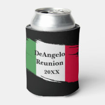 Sobrenome Italiano Nome Bandeira Personalizada Cor