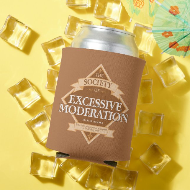 Porta-lata Sociedade de Moderação Excessiva Pode Esfriar (Verão in situ)