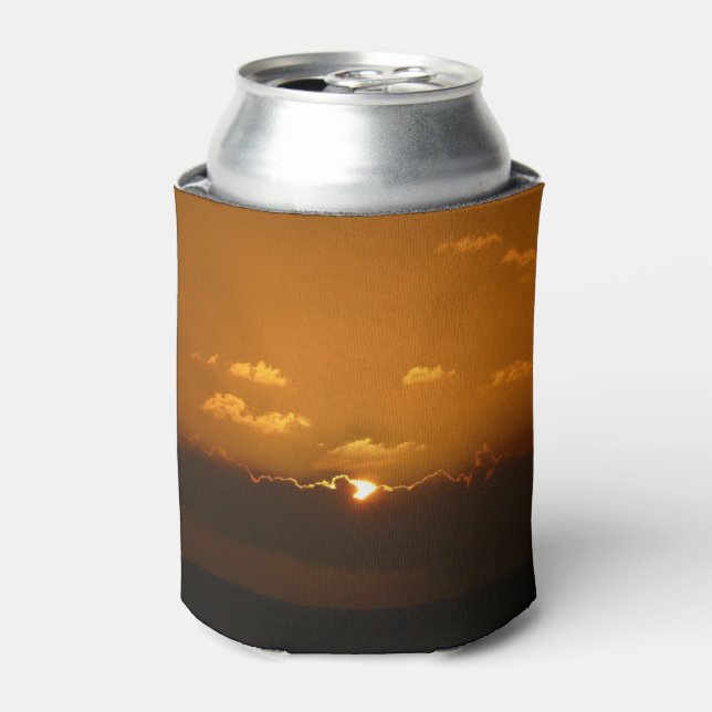 Porta-lata Sol Atrás das Nuvens Foto Laranja Sunset (Can Front)