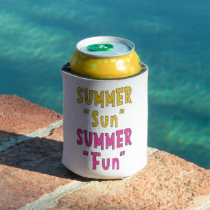 Porta-lata Sol de Verão Diversão de Verão